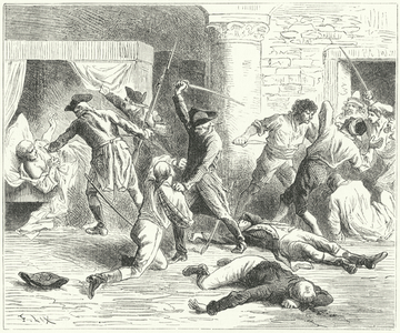 Massacre of the French at Verona, 1797 (engraving)