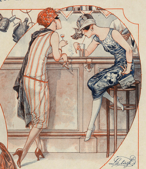 La Vie Parisienne Magazine Plate, France, 1920s (print)
