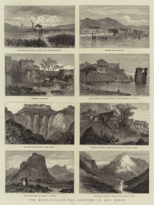 The Russo-Turkish War, Sketches in Asia Minor (engraving)