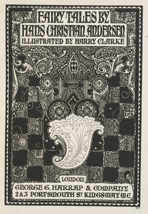 Illustrated title page, with symbols and squares.