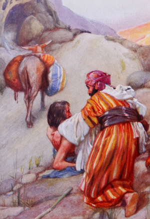 The parable of the Good Samaritan, 1910 (print)