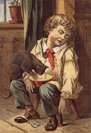 Tom's Supper (colour litho)