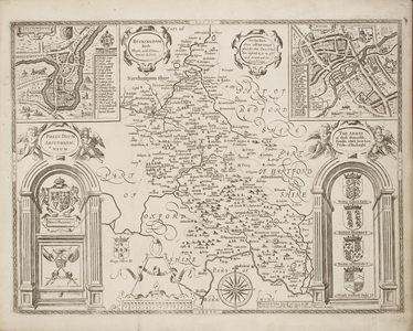 Map of Oxfordshire, Bedfordshire and Hertfordshire