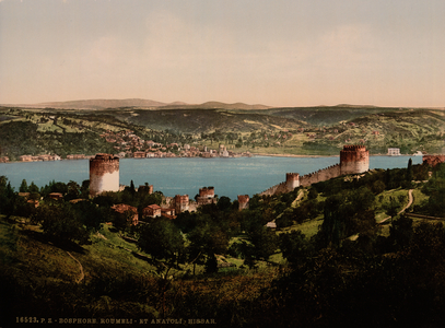 Bosphorus, Rumeli and Anadali-Hissar, c.1890-1900 (photochrom print)