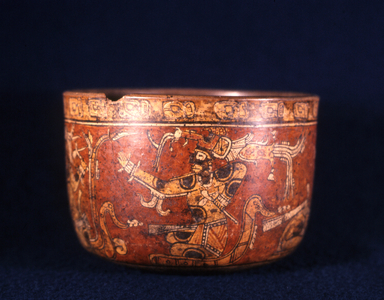 Mayan Funerary Vase from Uaxactun, Guatemala, Early Classic period, c.300-600 AD (ceramic)