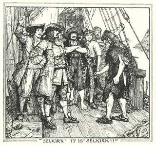 "Selkirk! It is Selkirk!" (litho)