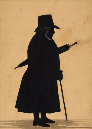 Silhouette, c. 1830 (paper, maple frame)