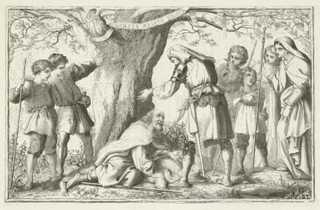 Illustration for The Pilgrim's Progress by John Bunyan (engraving)