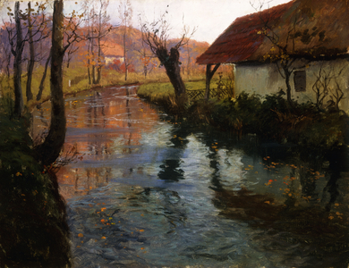The Mill Stream (oil on canvas)