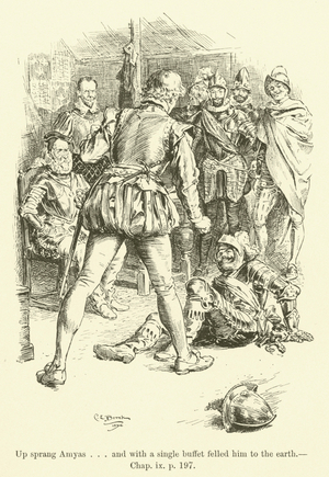 Illustration for Westward Ho! by Charles Kingsley (engraving)