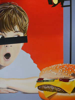 Infected, 2018 (oil on canvas)