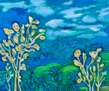 Blue landscape, 1971 (oil on canvas)