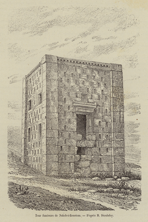 Tour funeraire de Nakeh-i-Roustem (engraving)