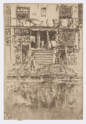 The Steps, Amsterdam, 1888 (etching; ink on paper)