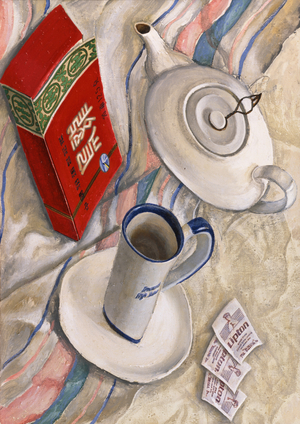 Still Life with Chinese Tea Pot, 1995 (acrylic on cotton)