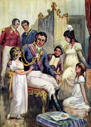 The Duke of Wellington with the family of Lady Jane Lennox