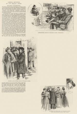 America revisited by Our Special Artist (engraving)