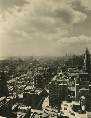Manhattan rooftop views, New York, USA, c.1920-38 (gelatin silver photo)