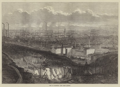 View of Bradford from Cliff Quarry (engraving)