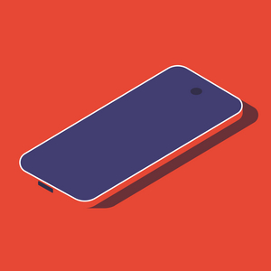 Isometric mobile phone, 2025 (digital art)