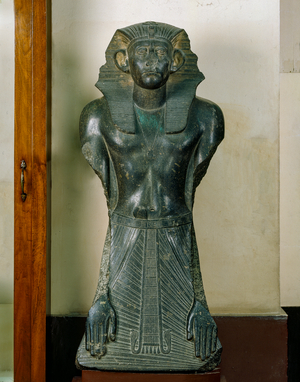 Egyptian art: Sesostris III in attitude of prayer, XII Dynasty (sculpture)
