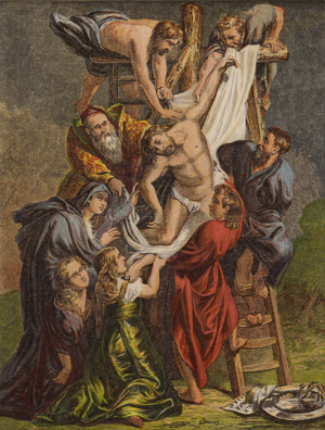 The Descent from the Cross (chromolitho)