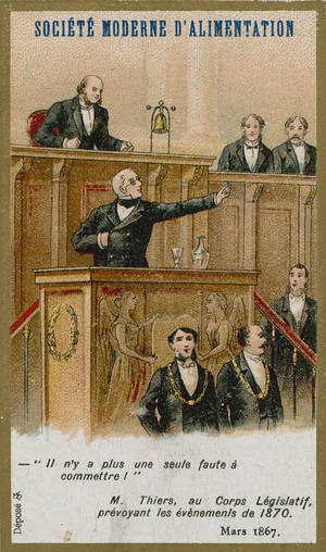 Trade card issued by the Societe Moderne d'Alimentation (chromolitho)