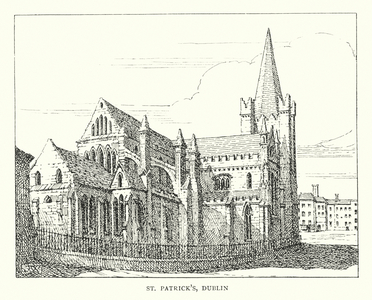 St Patrick's, Dublin (litho)