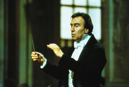Claudio Abbado conducting with