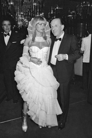 Lova Moor and Alain Bernardin at the Lido, Paris, 11 March 1985 (photo)