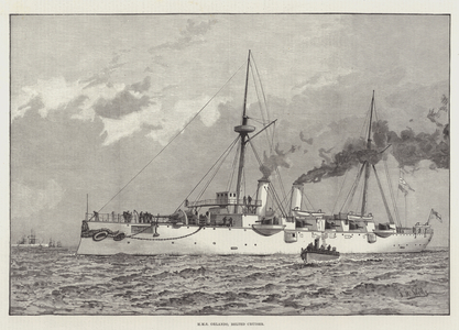 HMS Orlando, Belted Cruiser (engraving)