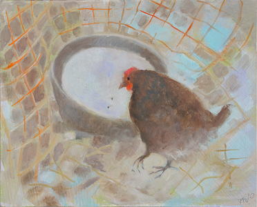 Little Drinker, 2010 (oil on board)