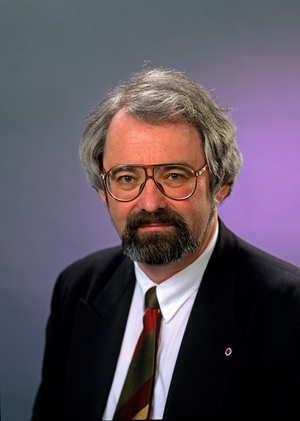Oslo January 1994 Gunnar Nordby, chairman of Aftenposten's graphic club ..., 1994 (photo)