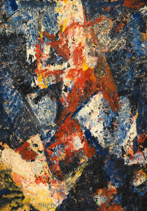 Tachisme, 1935 (oil on paper laid on panel)