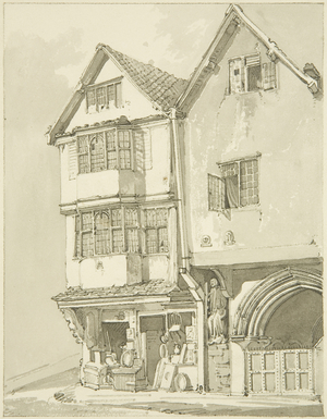 The City School (Queen Elizabeth's Hospital) in Christmas Street (pencil & w/c on paper)