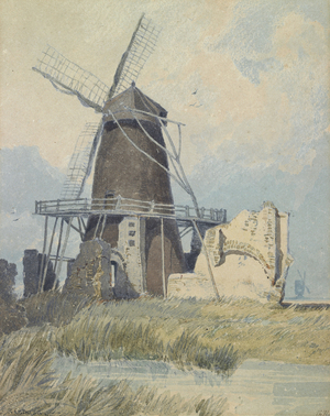 The Mill, St Benet's Abbey, c.1820 (w/c with pencil on paper)