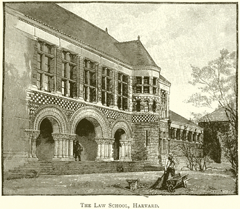 The Law School, Harvard (engraving)
