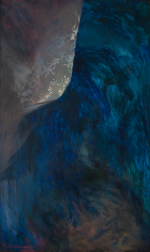 I let the foal run in the field, 2024 (oil on canvas)