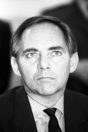 Interior Minister Wolfgang Schäuble (Germany CDU) in Bonn..., 1991 (photo)
