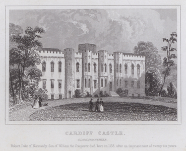 Cardiff Castle, Glamorganshire (engraving)