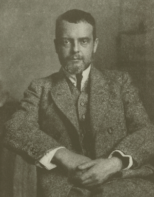 Portrait of Paul Klee (b/w photo)