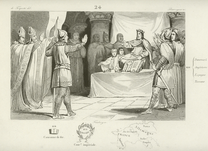 Louis I, King of the Franks and Holy Roman Emperor (engraving)