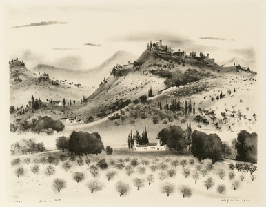 Italian Hill, 1960 (litho)