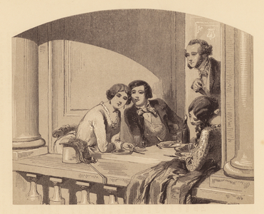 Gavarni in London: Fancy-Balls (litho)