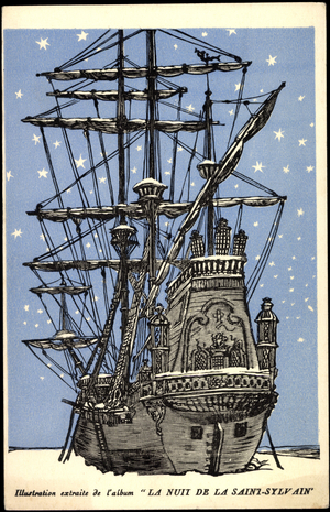 Artist La Nuit de la Saint Sylvain, sailing ship