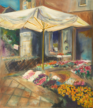 Flower shop, 1992 (oil on canvas)