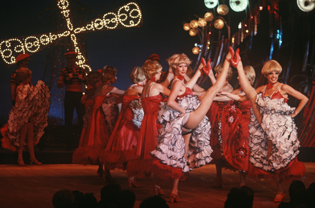 Dancers at the Moulin Rouge Cabaret, Clichy, Paris, France (photo)