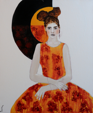 Indigenous Model 3, 2016, (Acrylic on canvas)