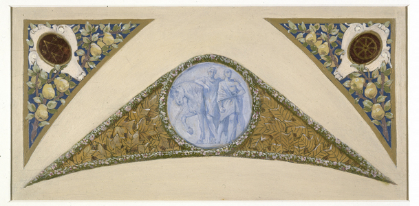 Sketch for the Festival Staircase at Paris City Hall: Gemini, between 1888 and 1898 (oil)