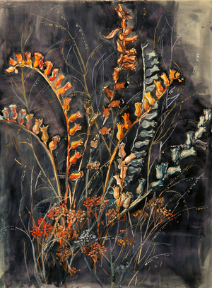 Wild Flowers, 1978 (gouache on paper)